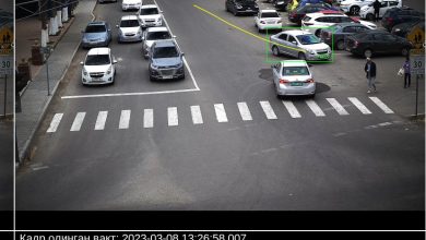 Как узнать о штрафе за нарушение ПДД в Узбекистане? - 11 Выезд на встречную полосу, зафиксированный системой камер СИМ Пульсар