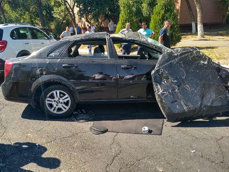 Опубликовано видео страшной аварии двух Lacetti в Ташкенте - 3 Авария Lacetti Ташкент Черная Ласетти