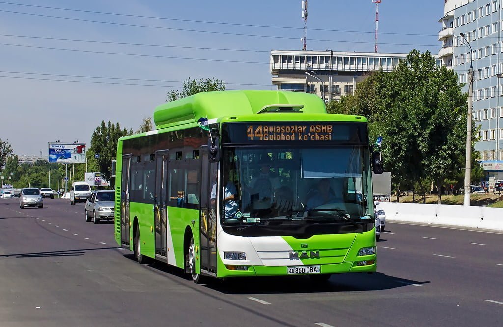 Руководители общественного транспорта Ташкента будут ездить в автобусах (правда только один раз в неделю - по пятницам) - 1 Автобус MAN в Ташкенте