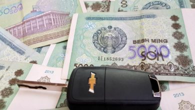 Узбекский сум - купюры номиналом 5 тысяч сумов