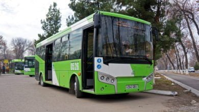 SamAuto SAZ LE60 ISUZU - низкопольный автобус в Ташкенте внешний вид