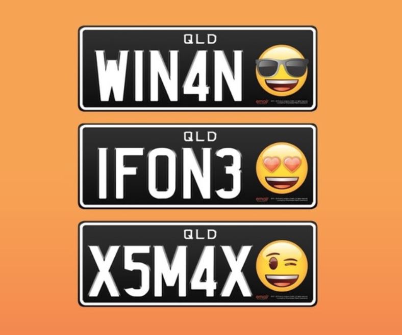 Эмодзи везде — теперь и на австралийских автомобильных номерах 😎😍😂 - 1 Эмодзи везде — теперь и на австралийских автомобильных номерах 😎😍😂 - 1