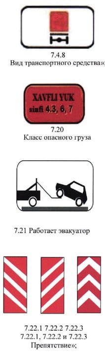 Новые знаки в ПДД Узбекистана - 7 Новые знаки в ПДД Узбекистана - 5