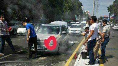 Включенные фары днем — горят ли автомобили от ДХО? - 3 Пожар в автомобиле от включенных фар днем и ДХО в Узбекистане