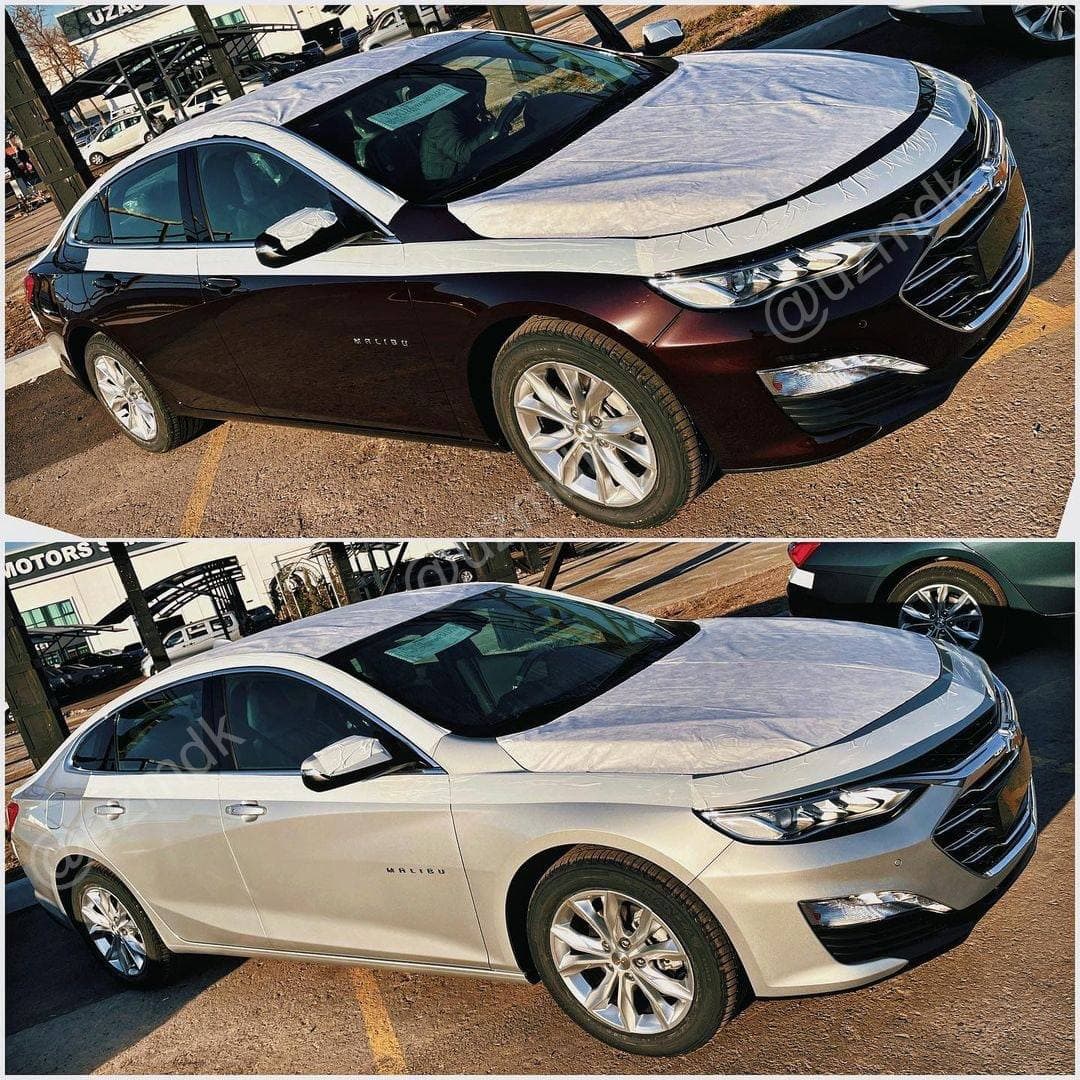 Chevrolet Malibu в новых цветах: Rowan Metallic (326E, GLR, WA326E) — черно-красный металлик; (сверху); Switchblade Silver (GAN) — серебристый металлик (снизу); Chevrolet Malibu в новых цветах: Rowan Metallic (326E, GLR, WA326E) — черно-красный металлик; (сверху); Switchblade Silver (GAN) — серебристый металлик (снизу);