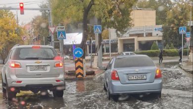 Перекрестки в Ташкенте затопило - 2