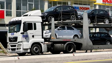 Договора на Gentra и Cobalt будут выдавать через Telegram - 9 Трейлер с автомобилями UzAuto Motors разгружается у автосалона