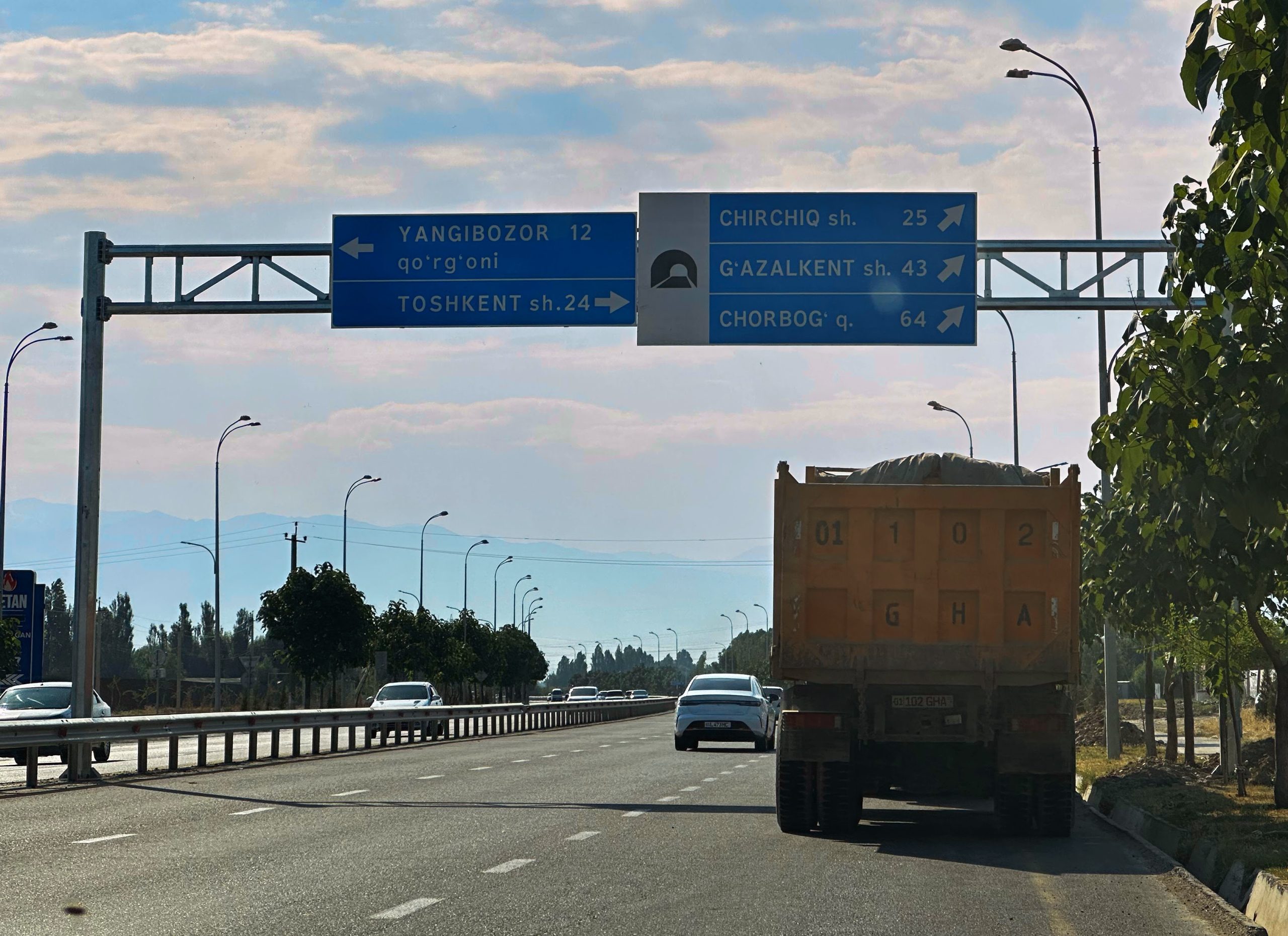 По дороге в Чимган открылся новый тоннель - 1 По дороге в Чимган открылся новый тоннель - 1