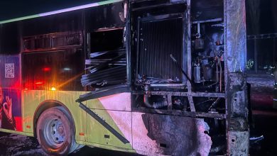 Сезон открыт: в Ташкенте сгорело 2 автобуса - 3 Очередной автобус Mercedes-Benz сгорел в Ташкенте