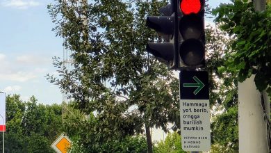 Можно ли стоять на красный свет под знаком “Уступи всем, и можно направо?" - 5 уступи всем и можно право табличка на светофорах ташкент
