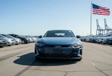 Авто из США: топ-5 аукционных площадок - 2 Автомобили на аукционной площадке в порту США