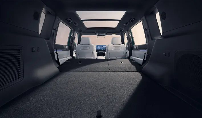 Цена BYD Ti7 в Узбекистане - 6 Багажник BYD Ti7 со сложенными задними сиденьями