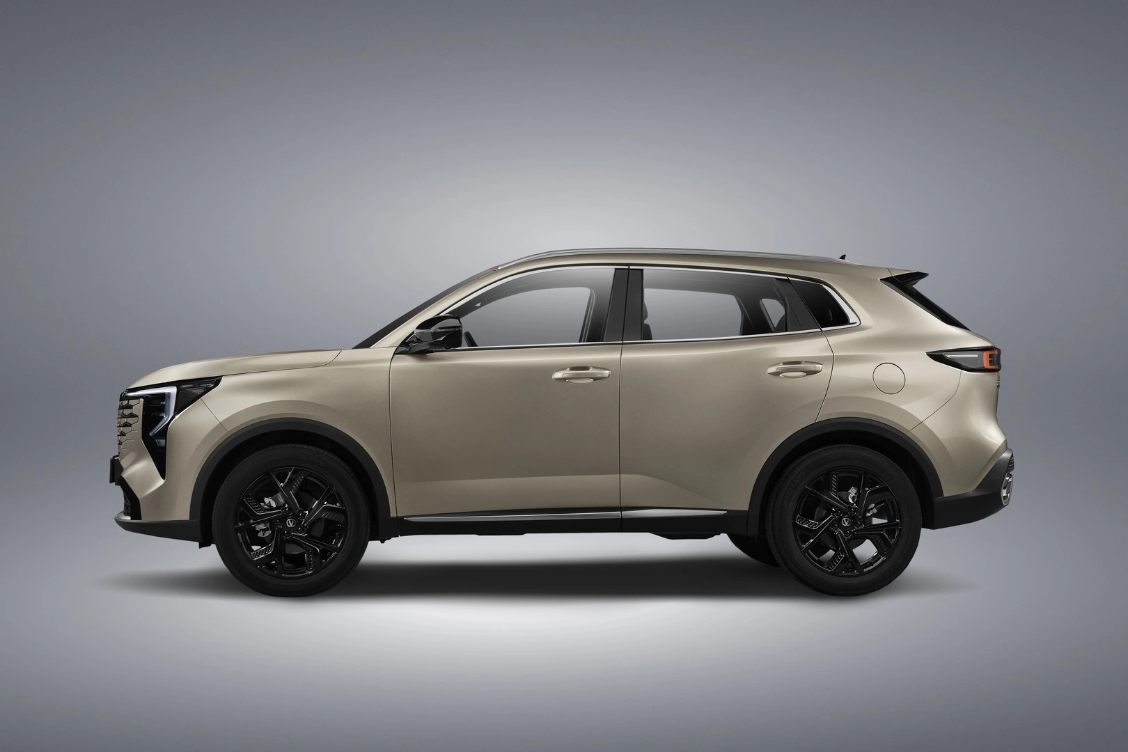 Бронзовый Changan CS55 Plus FL сбоку