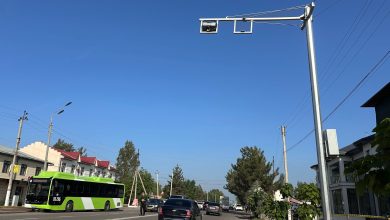 Камера контроля автобусной полосы в Ташкенте