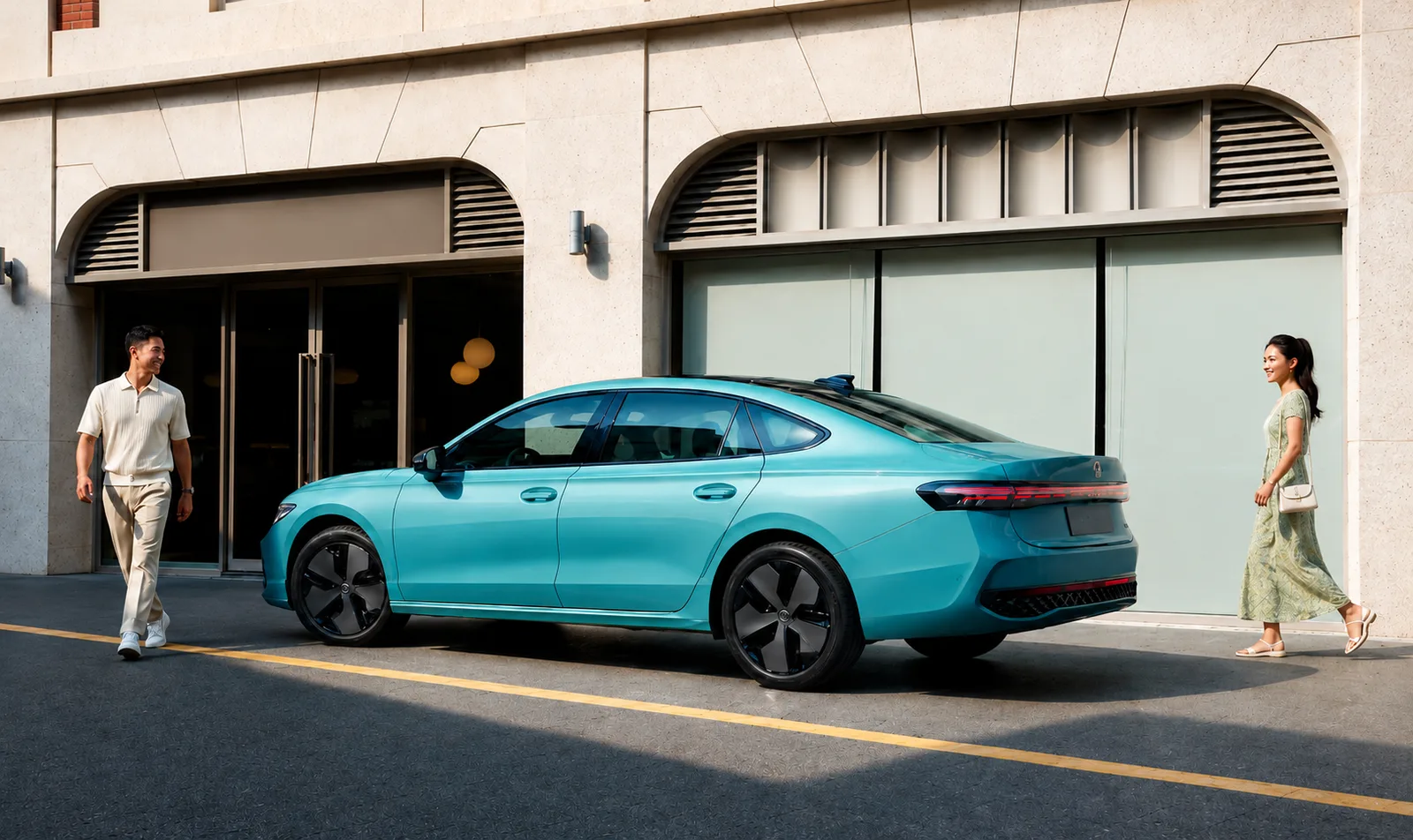 Volkswagen Passat Pro у здания